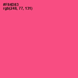 #F84D83 - French Rose Color Image