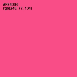 #F84D86 - French Rose Color Image