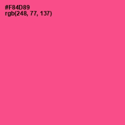 #F84D89 - French Rose Color Image