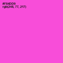 #F84DD9 - Pink Flamingo Color Image