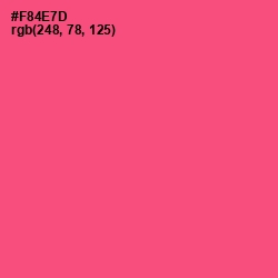 #F84E7D - Wild Watermelon Color Image