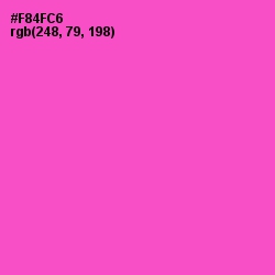 #F84FC6 - Orchid Color Image