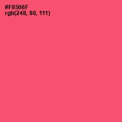 #F8506F - Carnation Color Image