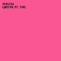 #F85794 - French Rose Color Image