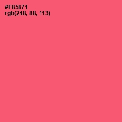 #F85871 - Wild Watermelon Color Image