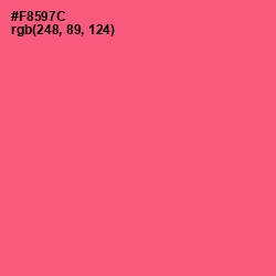 #F8597C - Wild Watermelon Color Image