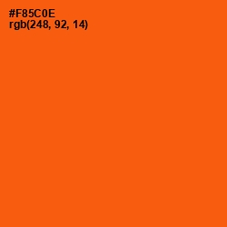 #F85C0E - International Orange Color Image