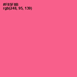 #F85F8B - French Rose Color Image