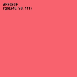 #F8626F - Brink Pink Color Image