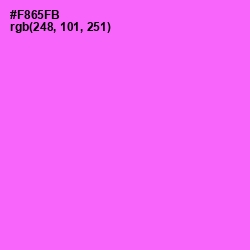 #F865FB - Pink Flamingo Color Image