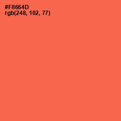 #F8664D - Persimmon Color Image