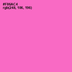 #F86AC4 - Orchid Color Image