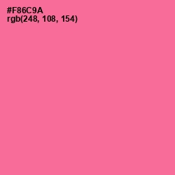 #F86C9A - Deep Blush Color Image