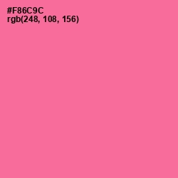 #F86C9C - Deep Blush Color Image