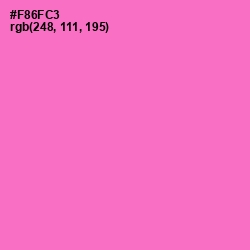 #F86FC3 - Orchid Color Image