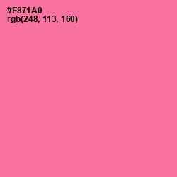 #F871A0 - Hot Pink Color Image