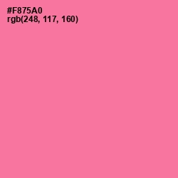 #F875A0 - Hot Pink Color Image
