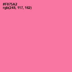 #F875A2 - Hot Pink Color Image