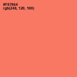 #F87864 - Sunglo Color Image