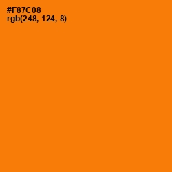 #F87C08 - Sorbus Color Image