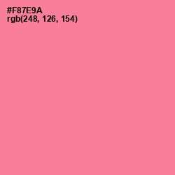 #F87E9A - Deep Blush Color Image