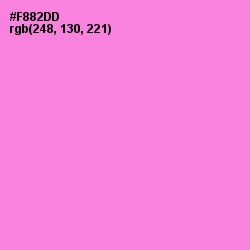 #F882DD - Light Orchid Color Image