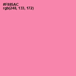#F885AC - Tickle Me Pink Color Image