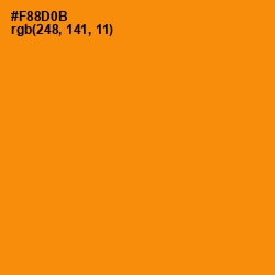 #F88D0B - Tangerine Color Image