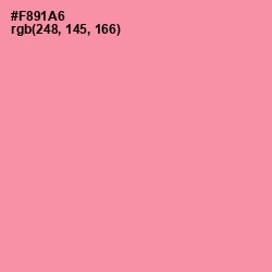 #F891A6 - Pink Salmon Color Image