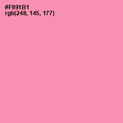 #F891B1 - Mauvelous Color Image