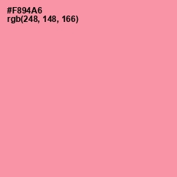 #F894A6 - Pink Salmon Color Image