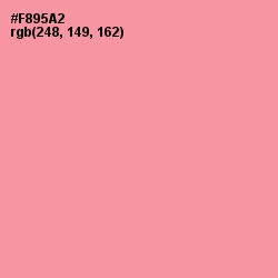 #F895A2 - Pink Salmon Color Image