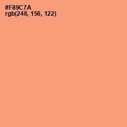 #F89C7A - Apricot Color Image