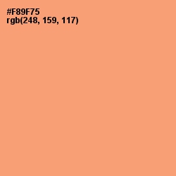 #F89F75 - Atomic Tangerine Color Image