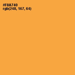 #F8A740 - Yellow Orange Color Image