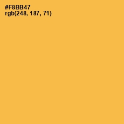 #F8BB47 - Casablanca Color Image