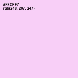 #F8CFF7 - Pink Lace Color Image