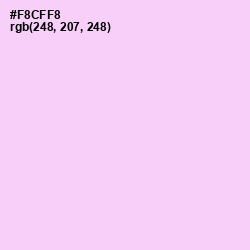 #F8CFF8 - Pink Lace Color Image