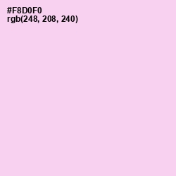 #F8D0F0 - Pink Lace Color Image