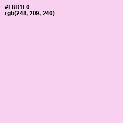 #F8D1F0 - Pink Lace Color Image