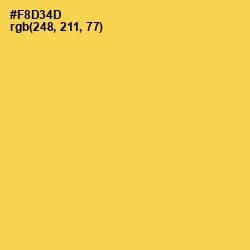 #F8D34D - Mustard Color Image