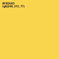 #F8D54D - Mustard Color Image