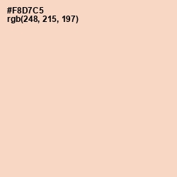 #F8D7C5 - Tuft Bush Color Image