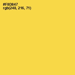 #F8D847 - Mustard Color Image