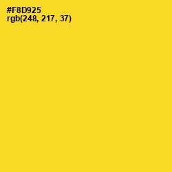 #F8D925 - Golden Dream Color Image