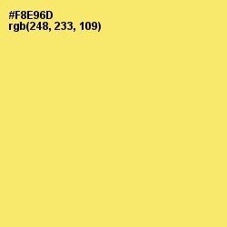 #F8E96D - Festival Color Image