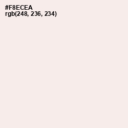 #F8ECEA - Fair Pink Color Image