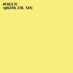 #F8EE7C - Marigold Yellow Color Image