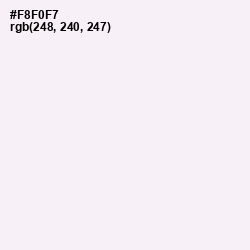 #F8F0F7 - Lavender blush Color Image