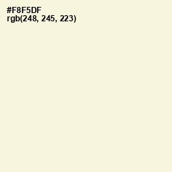 #F8F5DF - Coconut Cream Color Image